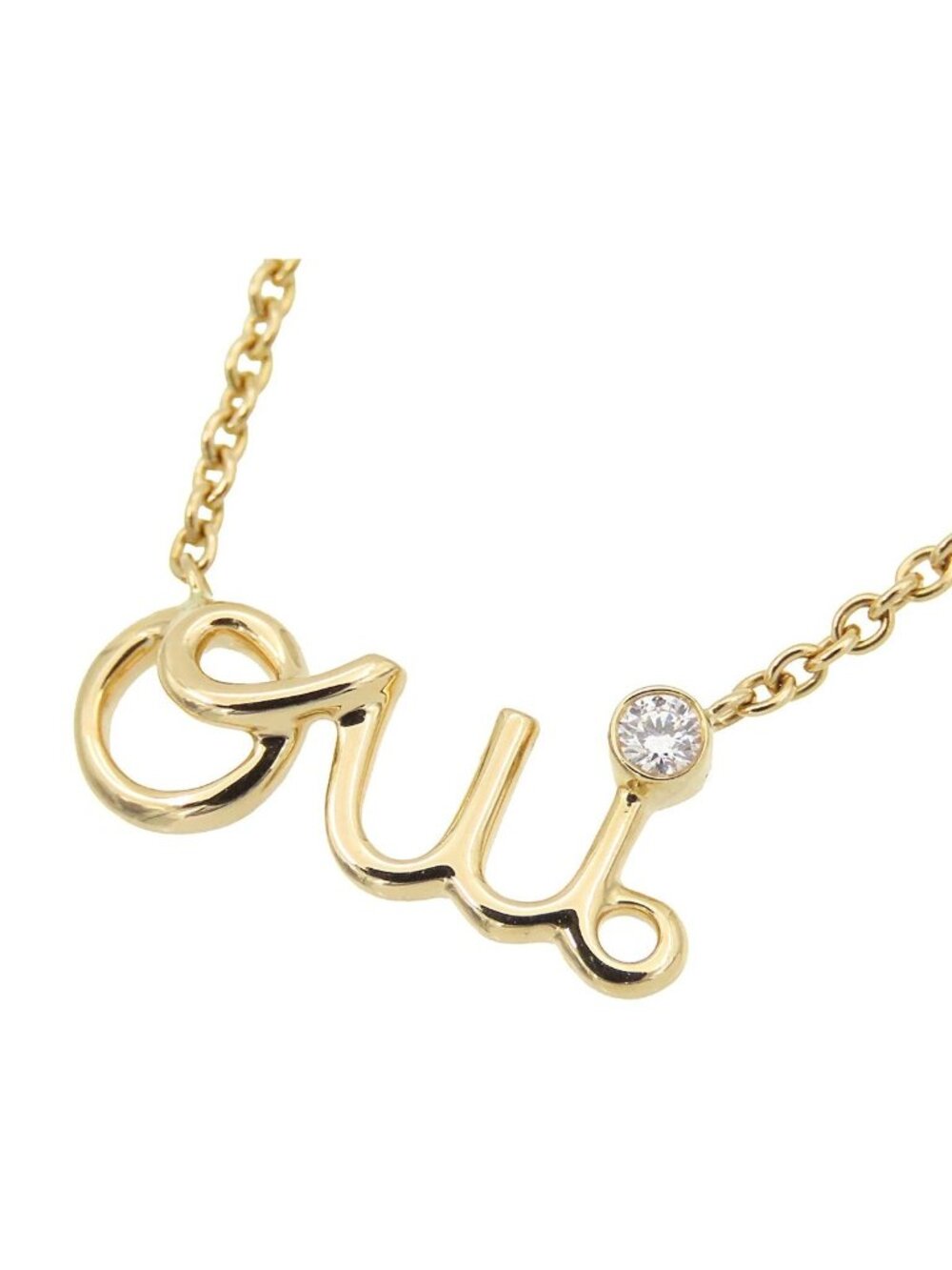 Dior Oui Amour Necklace Yellow Gold 18k Diamond